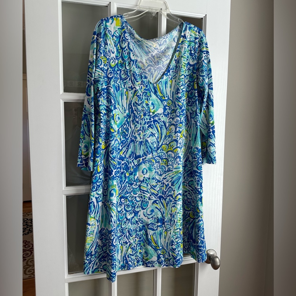 GUC Lilly Pulitzer XL Erin v-neck dress 🐟🐠🐟🐠
